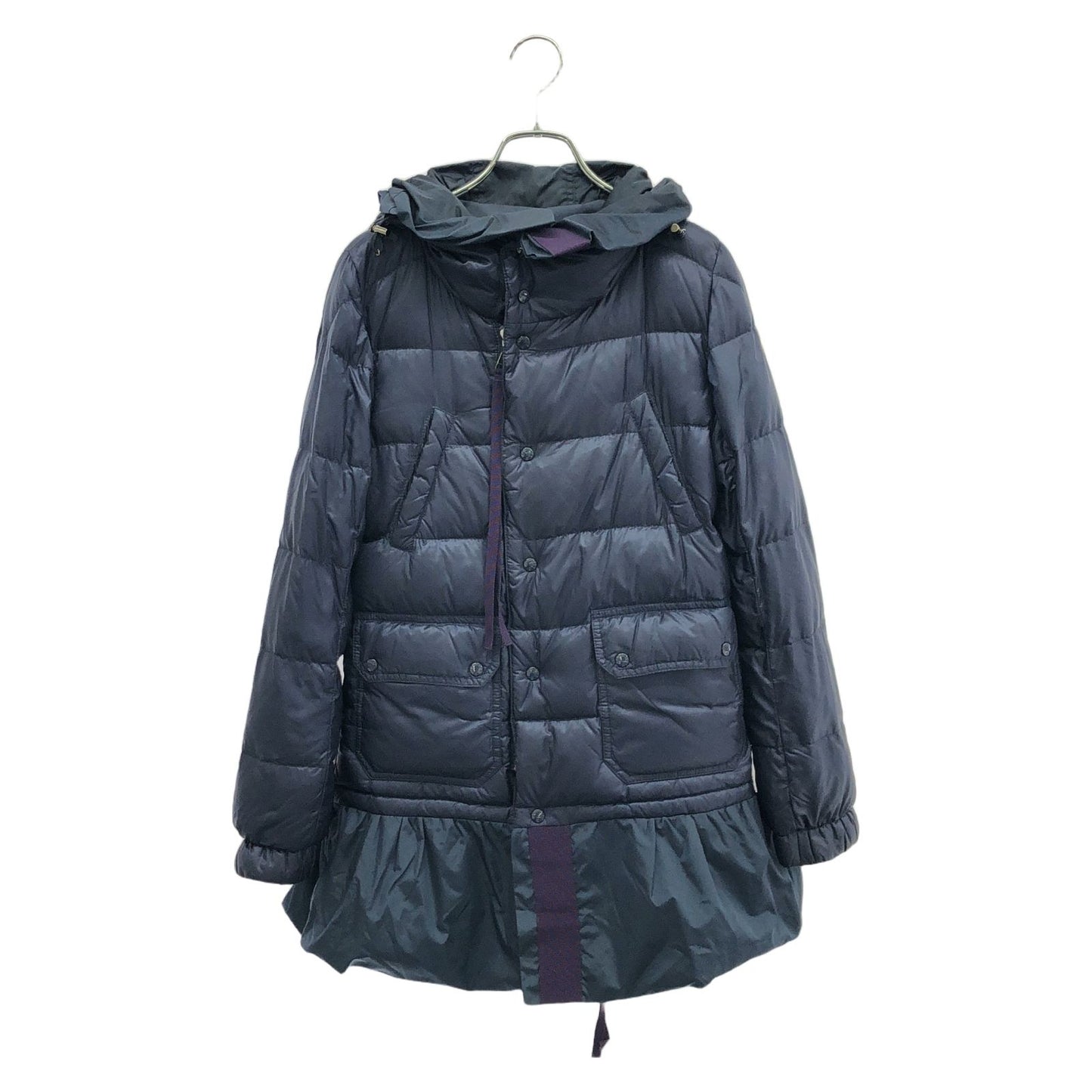 MONCLER Navy Down Coat - Exquisite Craftsmanship & Timeless Style