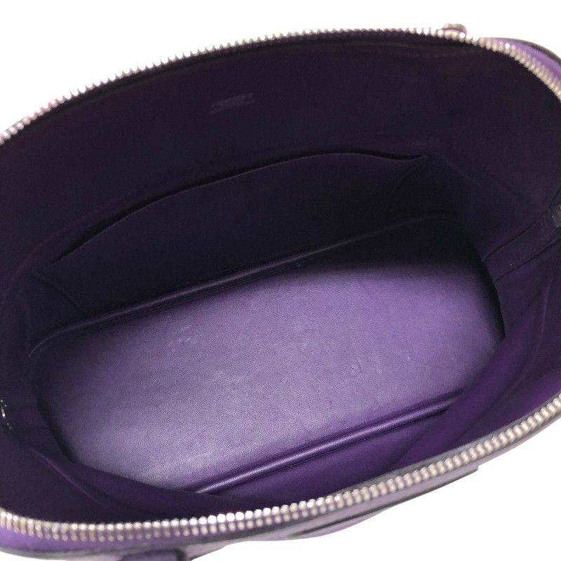 HERMES Bolide 31 in Ultra Violet with Silver Hardware - Exquisite Craftsmanship