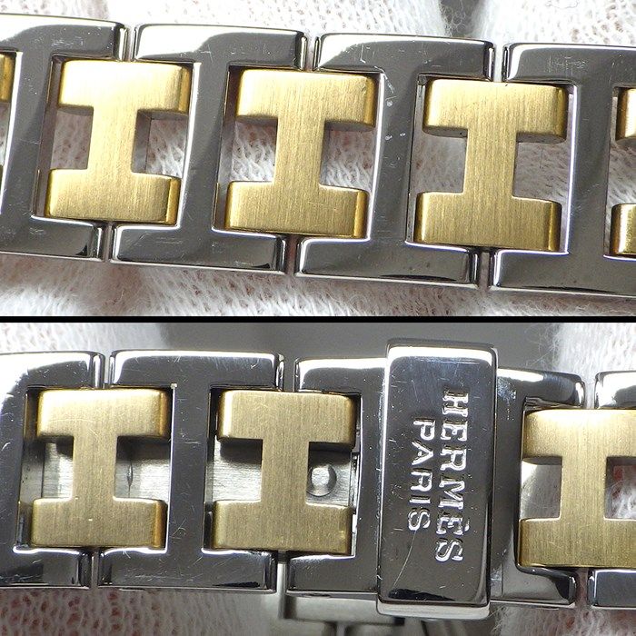 HERMES Clipper CL4.220 Quartz Watch with Ivory Dial - Exquisite Craftsmanship