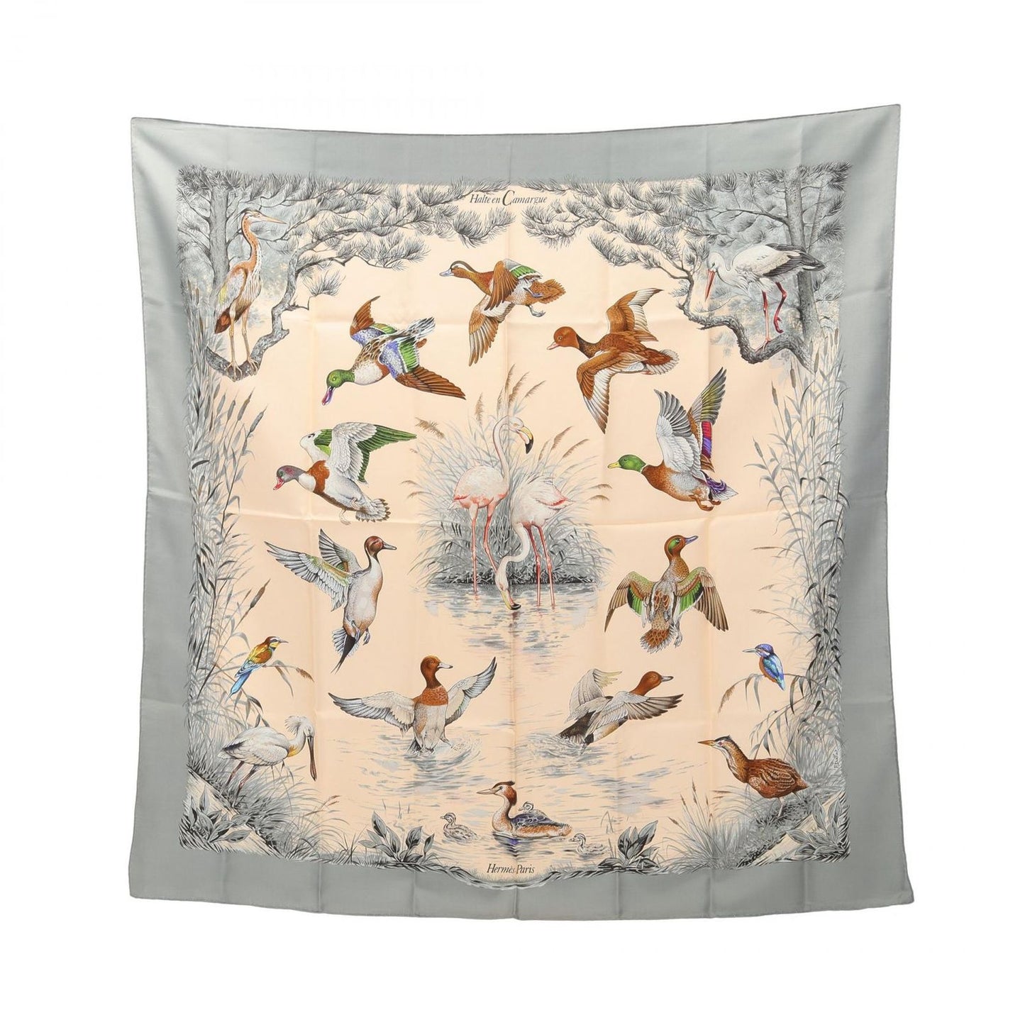 HERMES Halte en Camargue Silk Scarf - Timeless Elegance