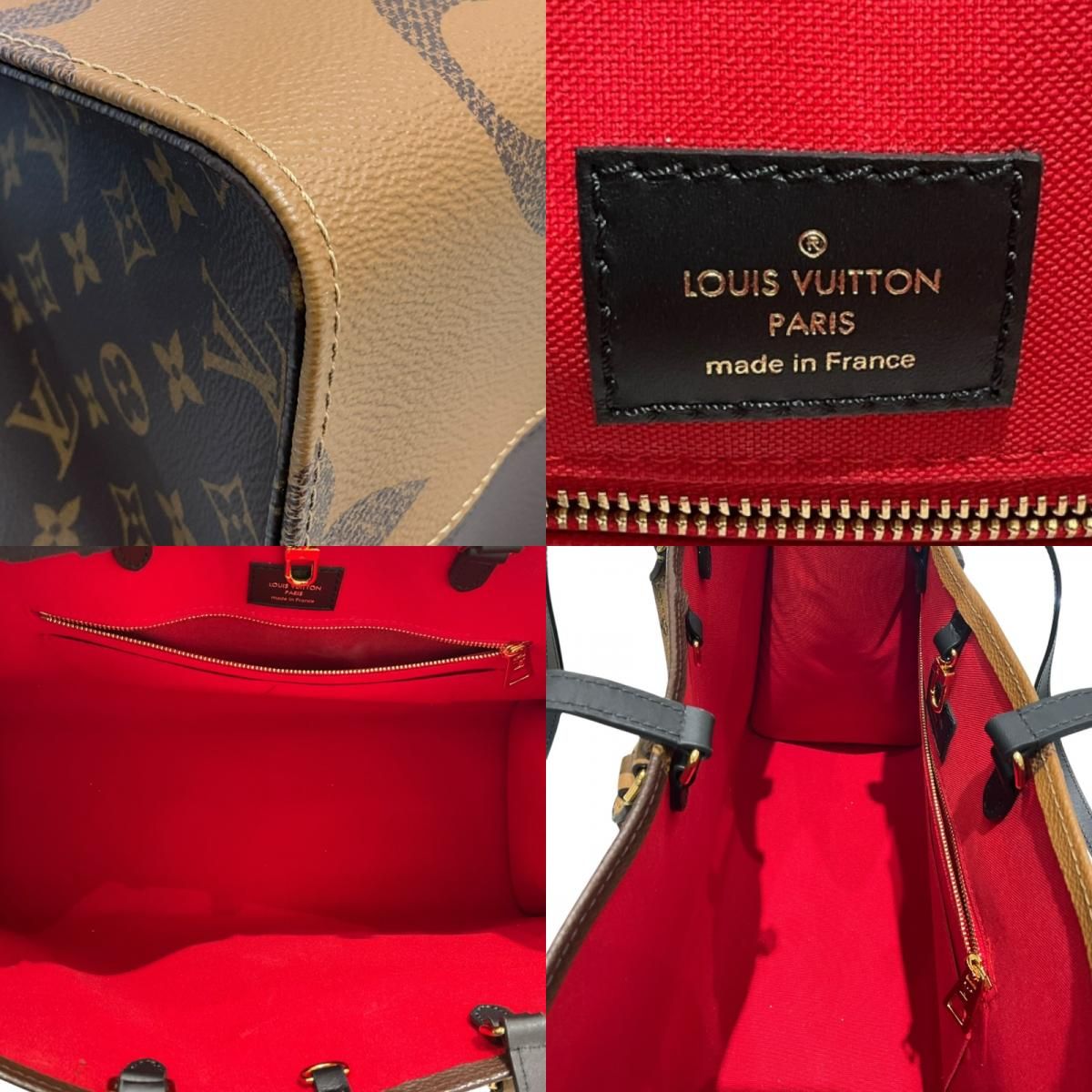 Louis Vuitton OnTheGo GM Monogram Giant Reverse Tote Bag - Brown