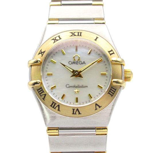 OMEGA Constellation Mini 1362.70 White Shell K18 Gold & Steel Watch