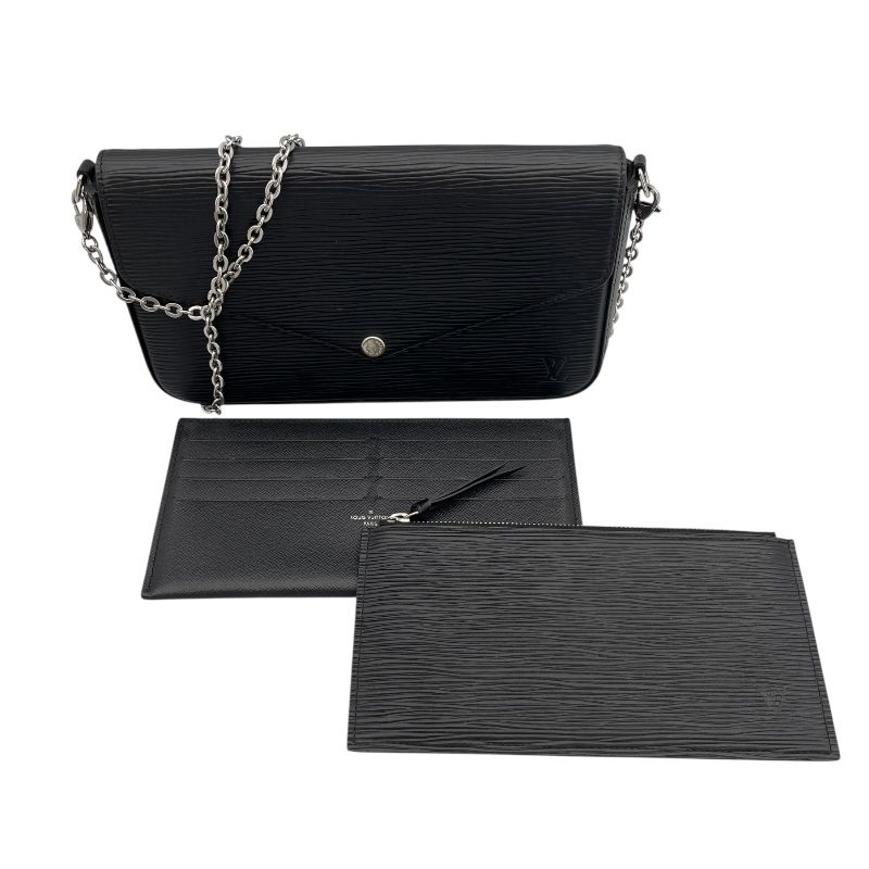 Louis Vuitton Pochette Felicie M62648 Noir Epi Shoulder Bag