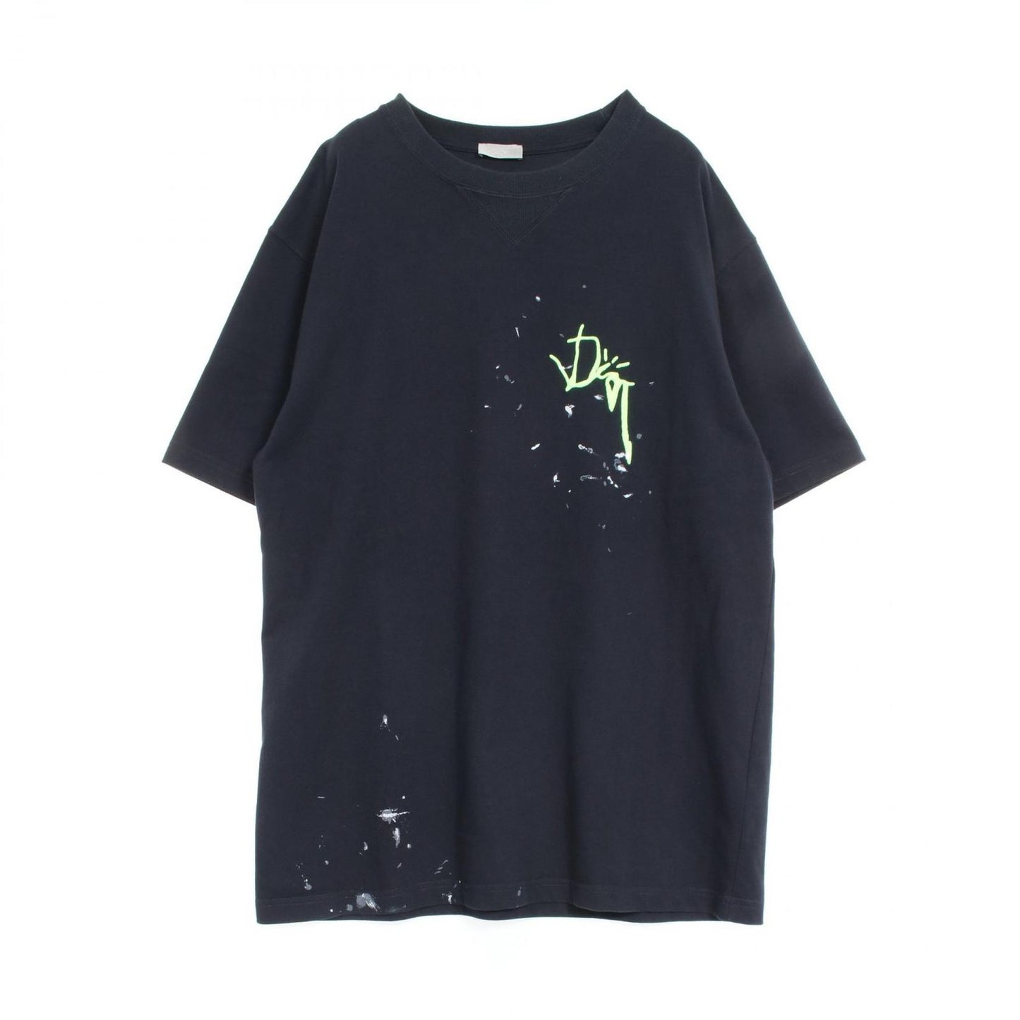 Dior Cotton T-Shirt - Exquisite Navy Cut & Craftsmanship