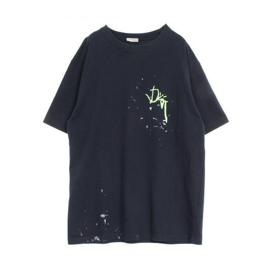Dior Cotton T-Shirt - Exquisite Navy Cut & Craftsmanship