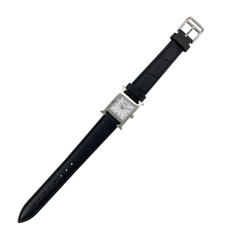 HERMES H-Watch HH1.210 - Exquisite White Quartz Timepiece
