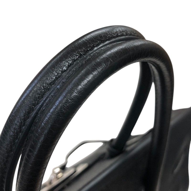 HERMES Birkin 35 Black Togo Leather Handbag with Silver Hardware