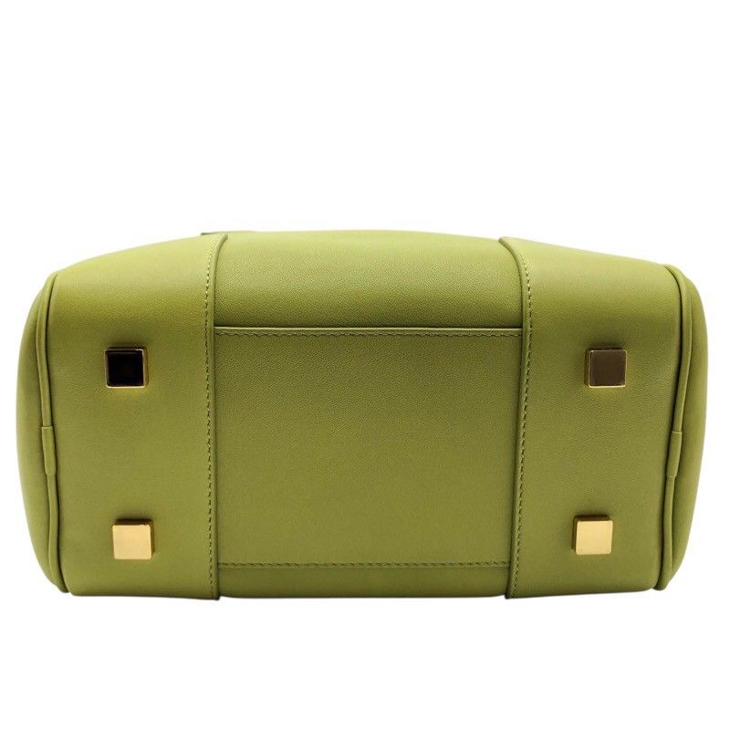LOEWE Amazona 19 Lime Leather Shoulder Bag with Gold Hardware