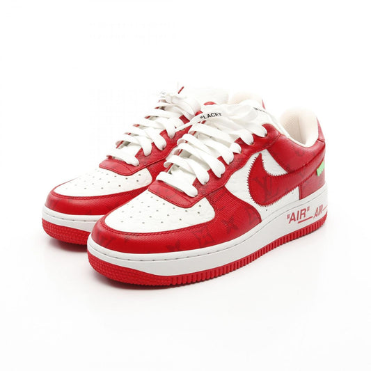 LOUIS VUITTON × Nike Air Force 1 Low Monogram Red Sneakers