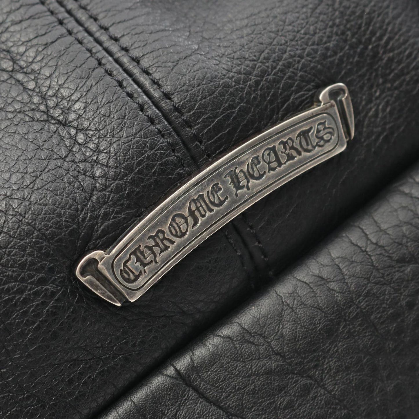 CHROME HEARTS Snut Pack Leather Waist Bag - Black