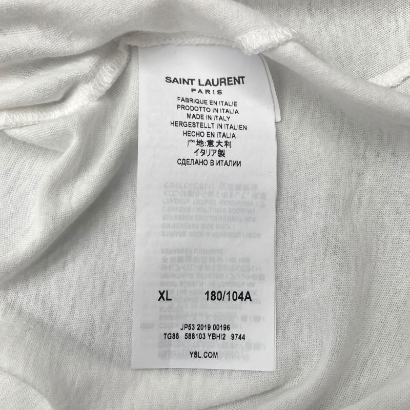 SAINT LAURENT The Smiths Print T-Shirt - White Cotton XL
