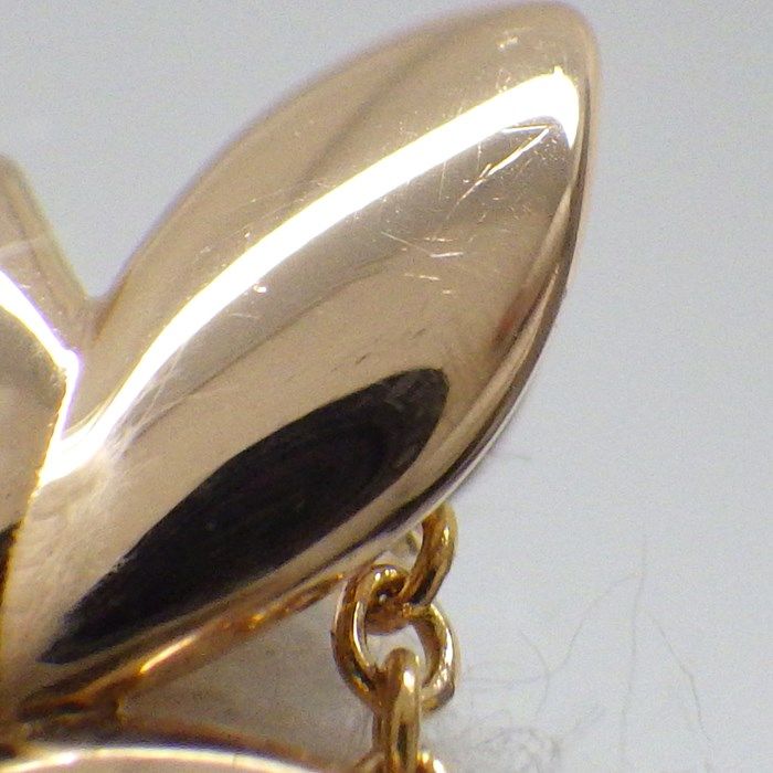 Tiffany & Co. Olive Leaf Necklace with Diamond in K18 Pink Gold