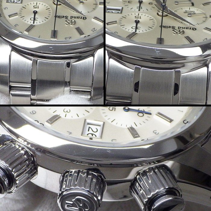 Grand Seiko SBGC201 Chronograph GMT - Exquisite Silver Dial
