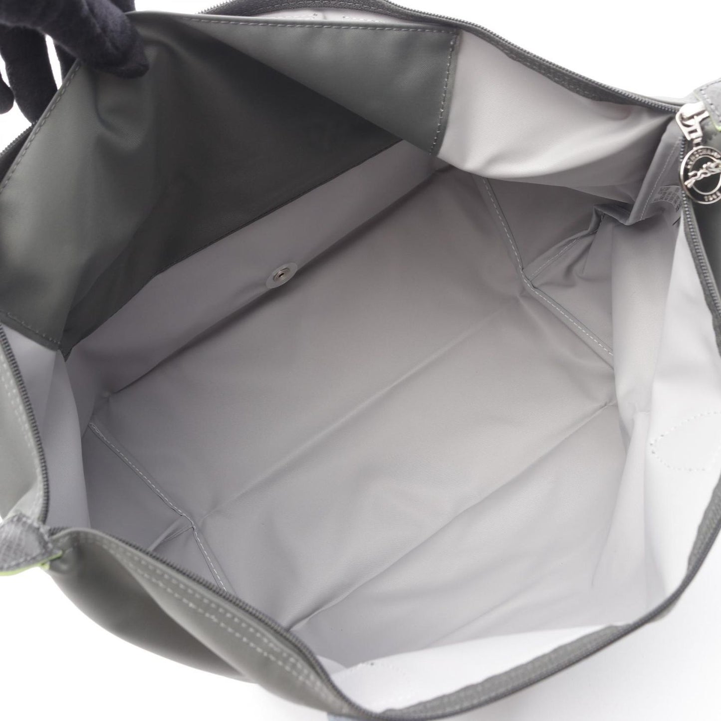 Longchamp Le Pliage Green Shoulder Bag - Graphite Nylon & Leather