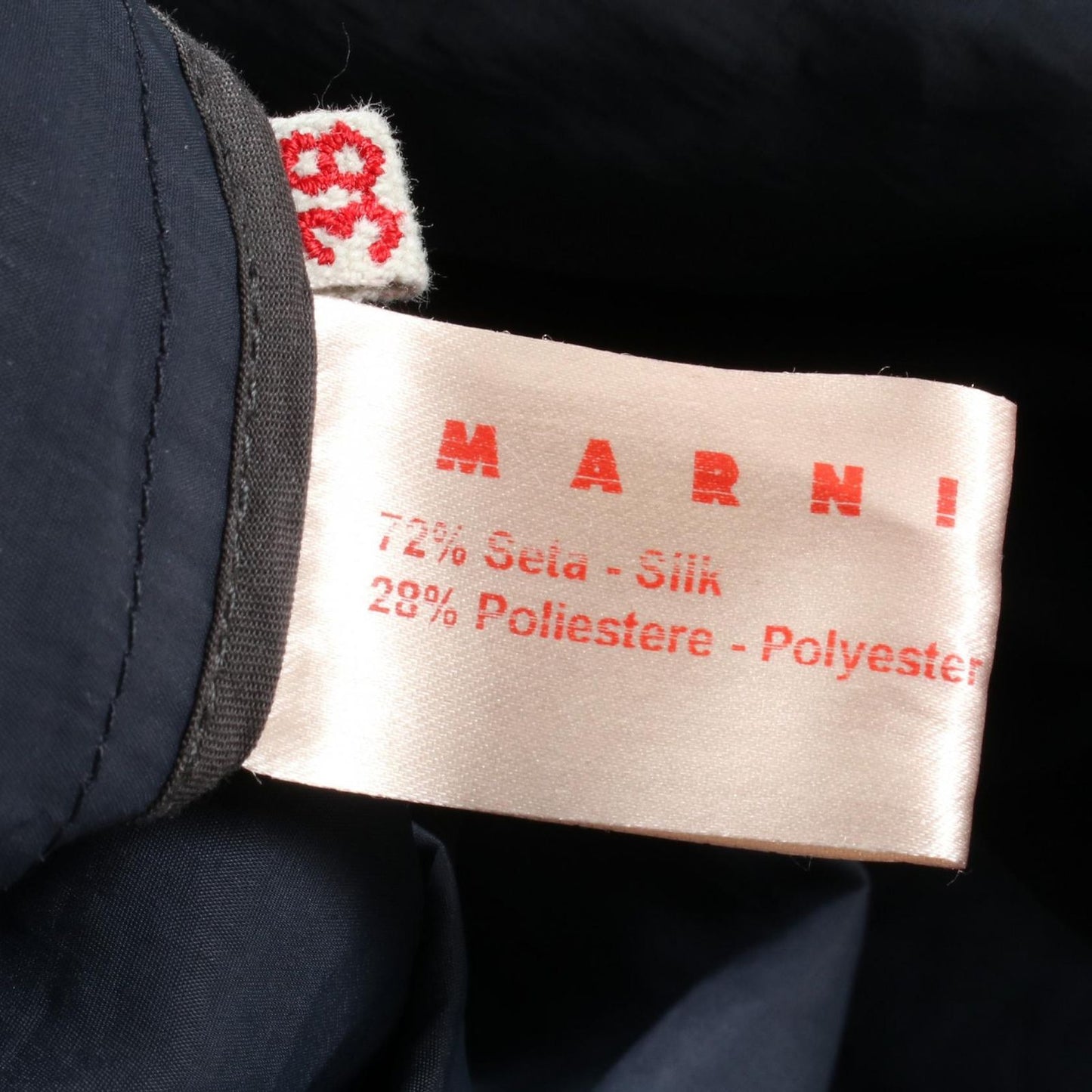 MARNI Silk Dress in Navy - Timeless Elegance