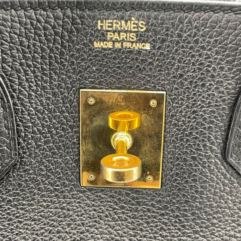 HERMES Birkin 30 C刻 Black & Gold Hardware - Timeless Elegance