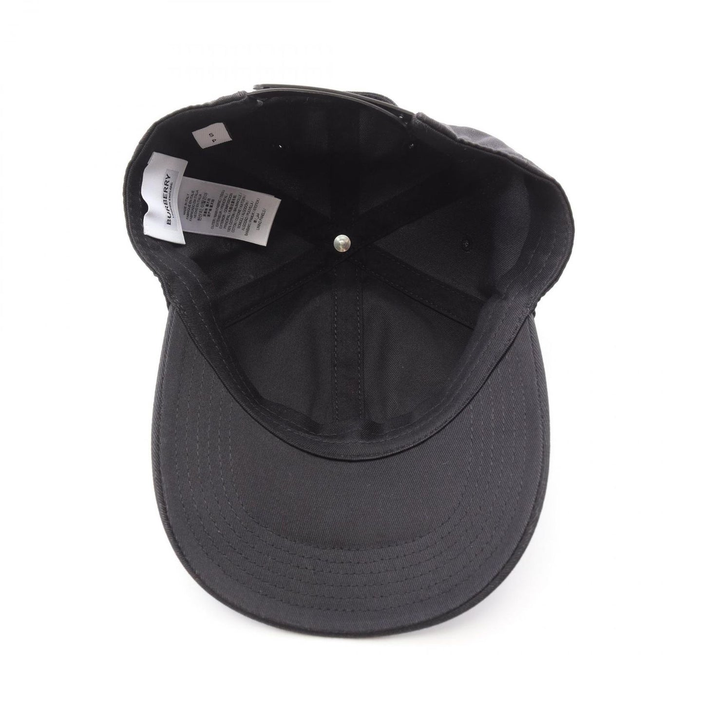 BURBERRY London England Black Baseball Cap - Unisex Luxury Accessory