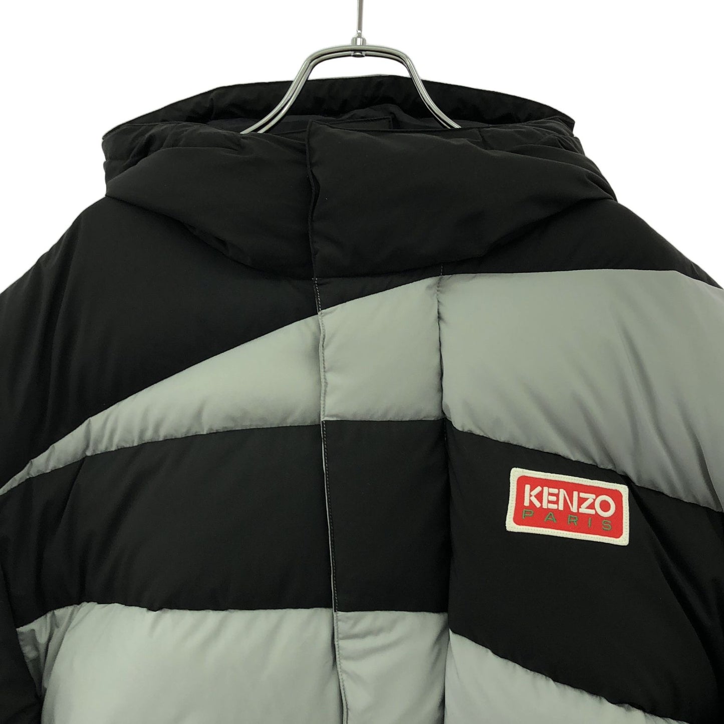KENZO Dazzle Stripe Padded Down Jacket - Black, Size S