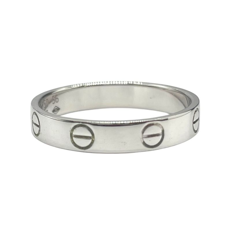 Cartier Mini Love Ring in 750WG - Exquisite Silver Jewelry