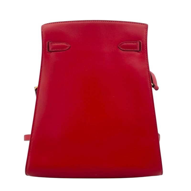 HERMES Kelly Sport PM in Rouge Vif with Gold Hardware