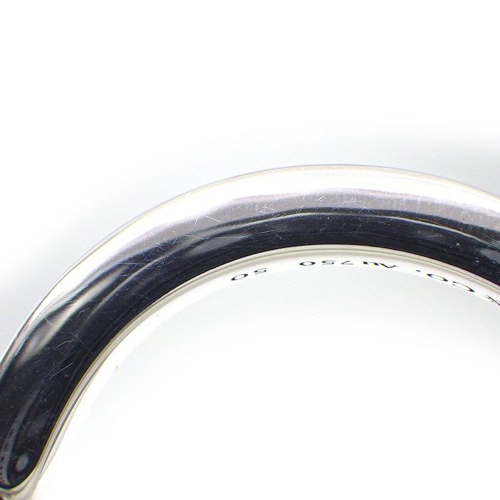 Tiffany & Co. Lock Ring in K18 White Gold - Size 14