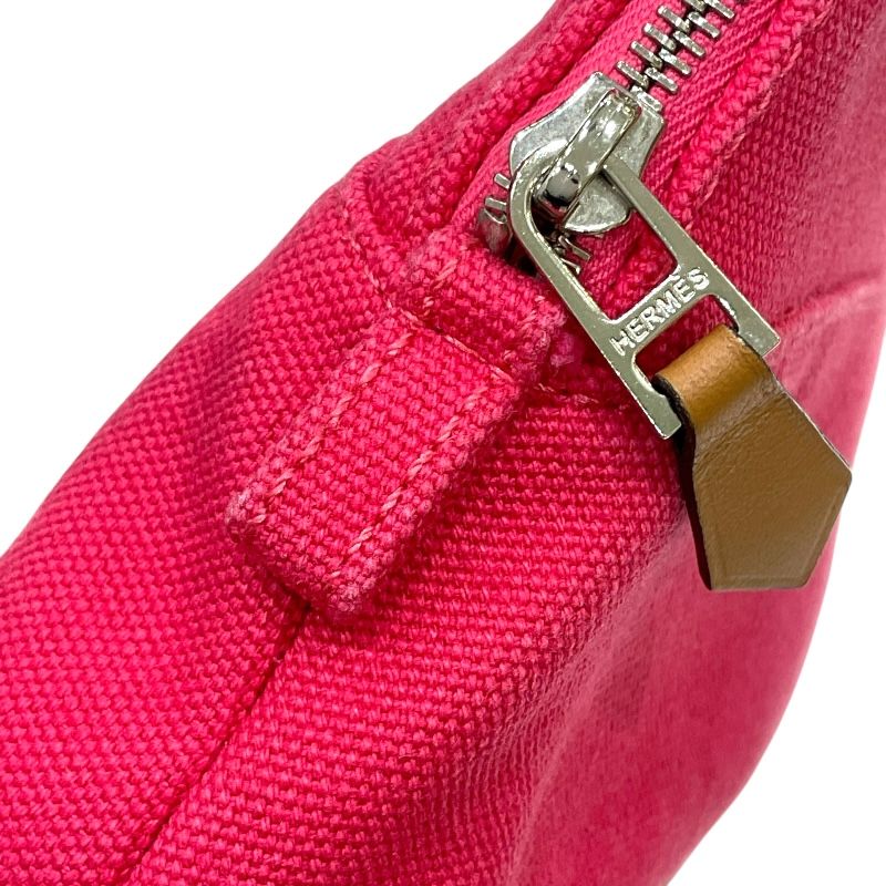 HERMES Bolide Pouch 15 in Pink with Silver Hardware