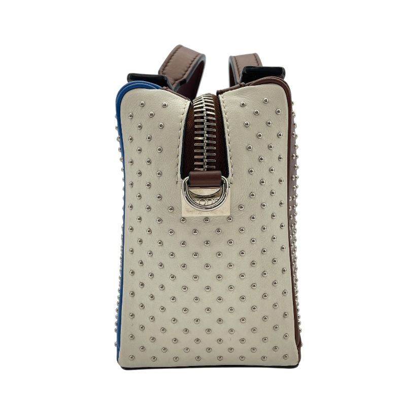 TOD’S GONCINI Multicolor Leather Shoulder Bag with Studs