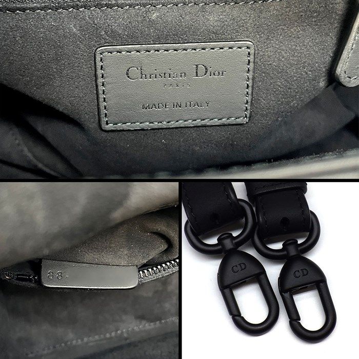 Dior Lady Dior My ABC Small Tote Bag in Black Ultra Matte Calfskin