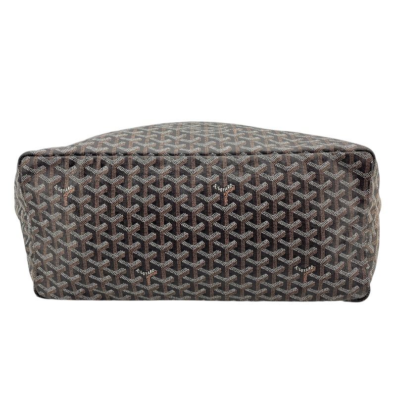 GOYARD Saint Louis GM Black PVC Coated Canvas Tote Bag