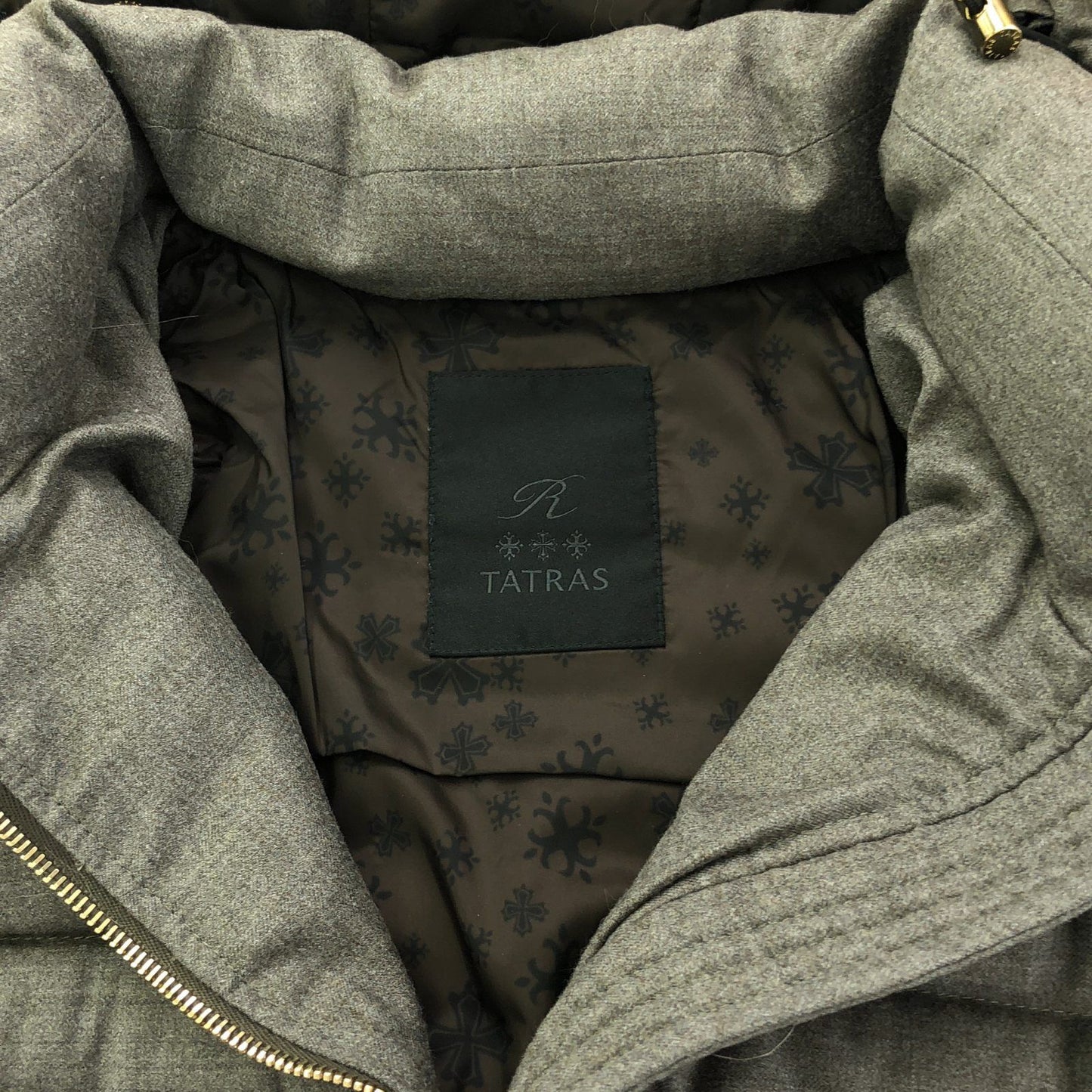 TATRAS Women's Wool Down Coat in Elegant Gray - Size 02