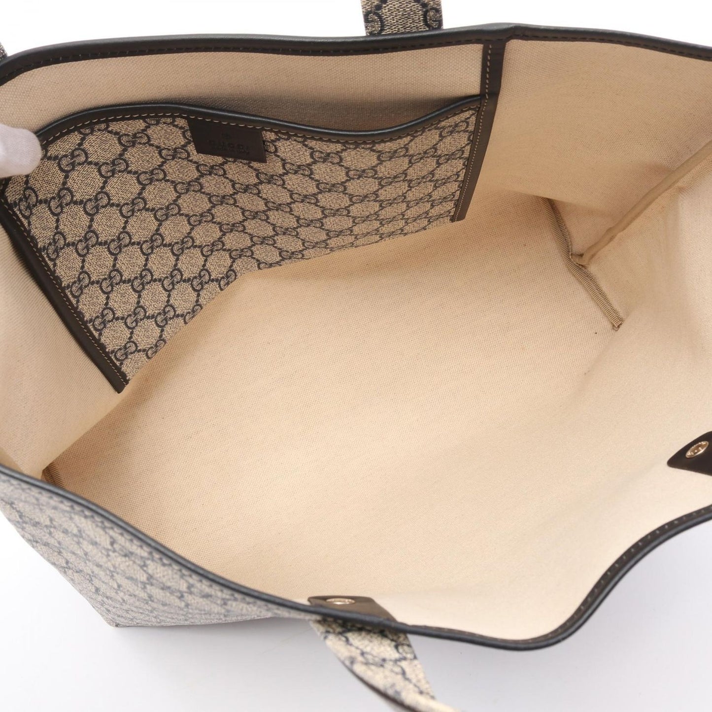 GUCCI GG Supreme Sherry Line Tote Bag - Timeless Elegance