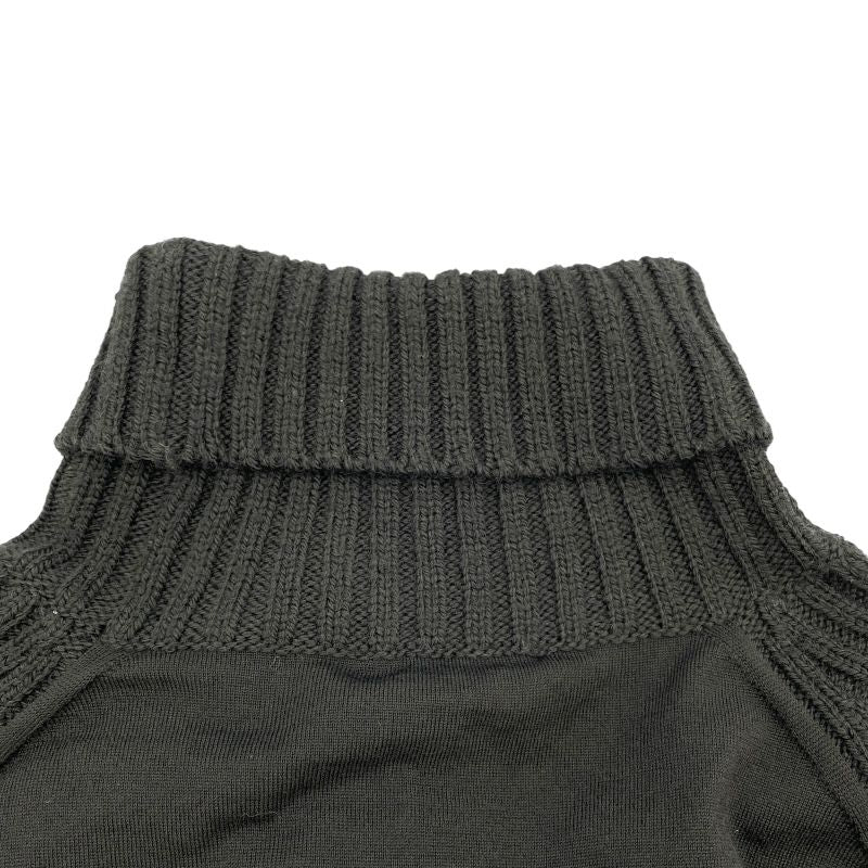 Louis Vuitton Ribbed Accent Turtleneck Sweater - Black Wool XS