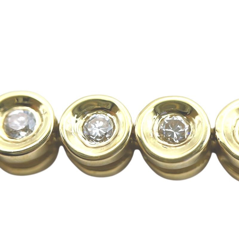 K18 Yellow Gold Diamond Tennis Bracelet - 1.0ct Elegance