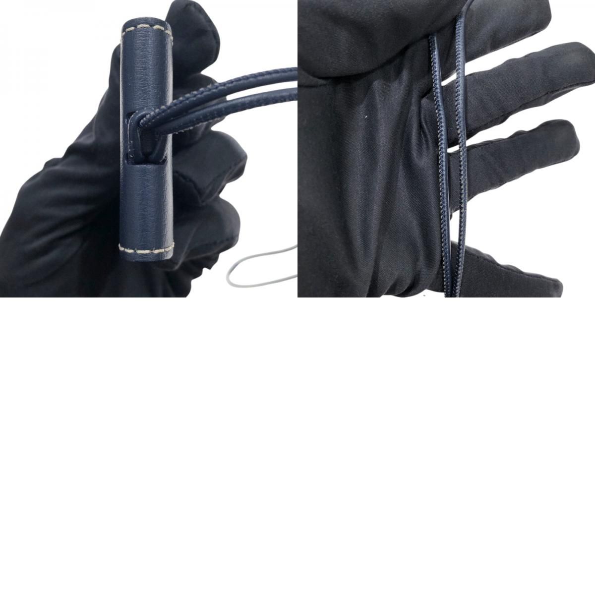 GOYARD Navy Leather Money Clip - Unisex Luxury Accessory