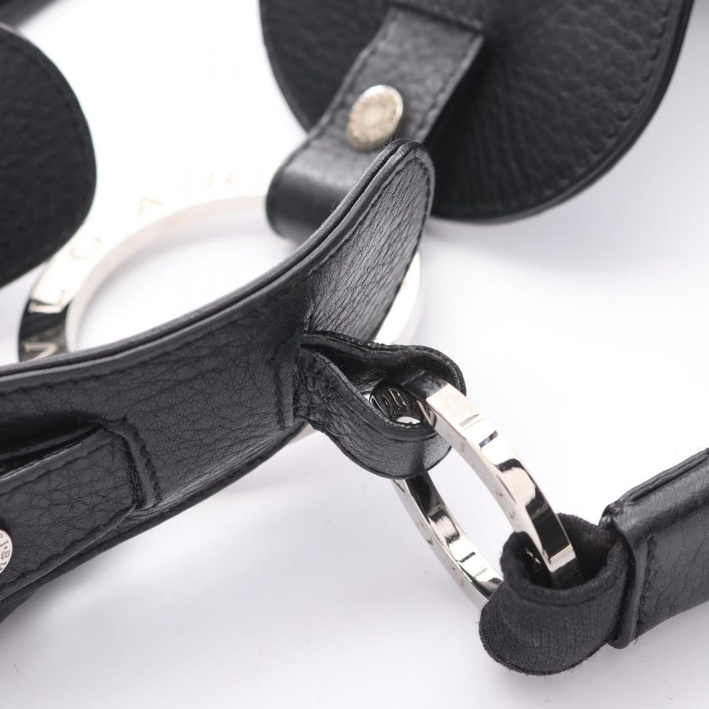 BVLGARI Black Canvas & Leather Shoulder Bag - Timeless Elegance