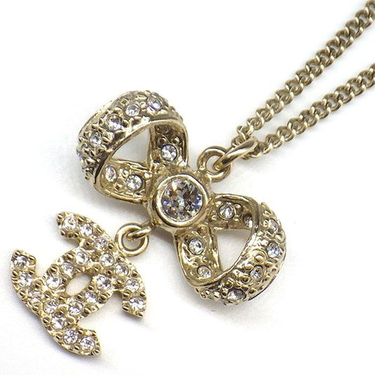 Chanel Coco Mark Necklace 2016 - Ribbon Motif with Strass
