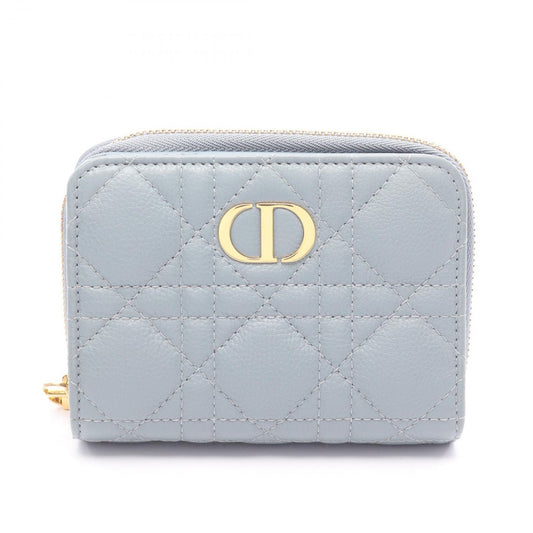 Dior Caro Scarlet Wallet - Exquisite Blue Grey Leather