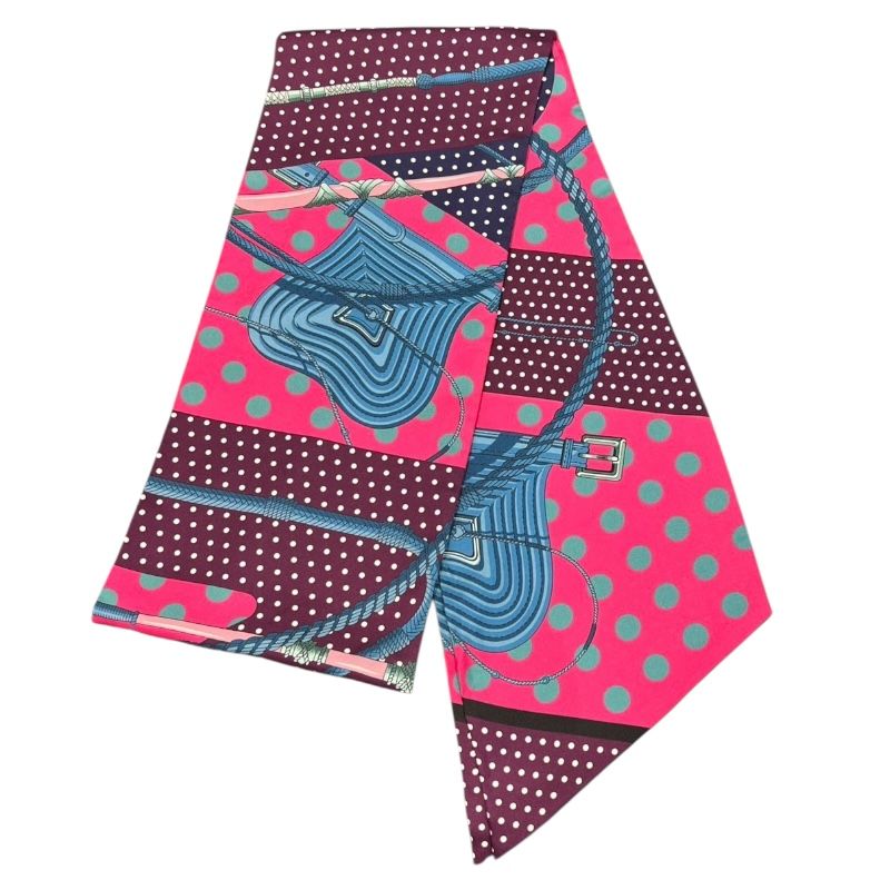 HERMES Maxi Twilly Silk Scarf - Exquisite Luxury Accessory