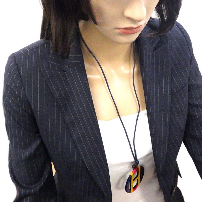 HERMES H Équipe Necklace in Framboise Blue - Exquisite Craftsmanship