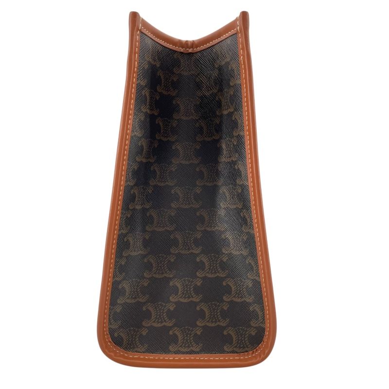 CELINE Horizontal Cabas Brown Trionf Canvas Shoulder Bag