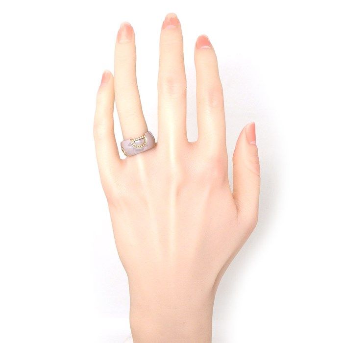 Damiani D-Icon Cappuccino Diamond Ring in K18 Pink Gold