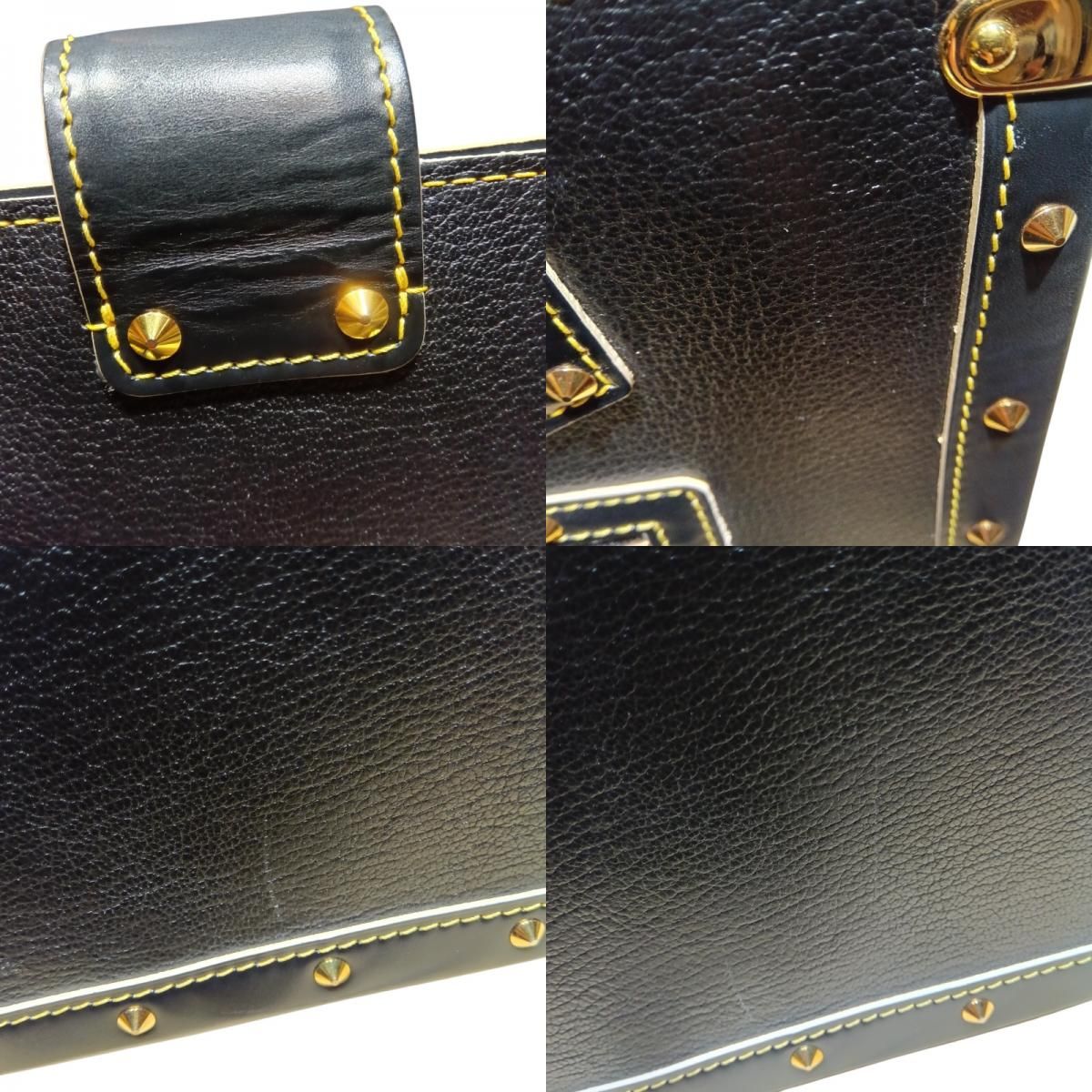 Louis Vuitton Fabuleux M91812 Black & Gold Hardware Handbag