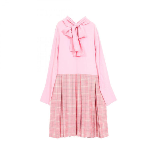 MARNI Silk Wool Dress in Pink & Red - Exquisite Craftsmanship