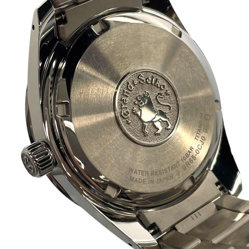 Seiko Grand Seiko SBGA349 Spring Drive Black Titanium Watch