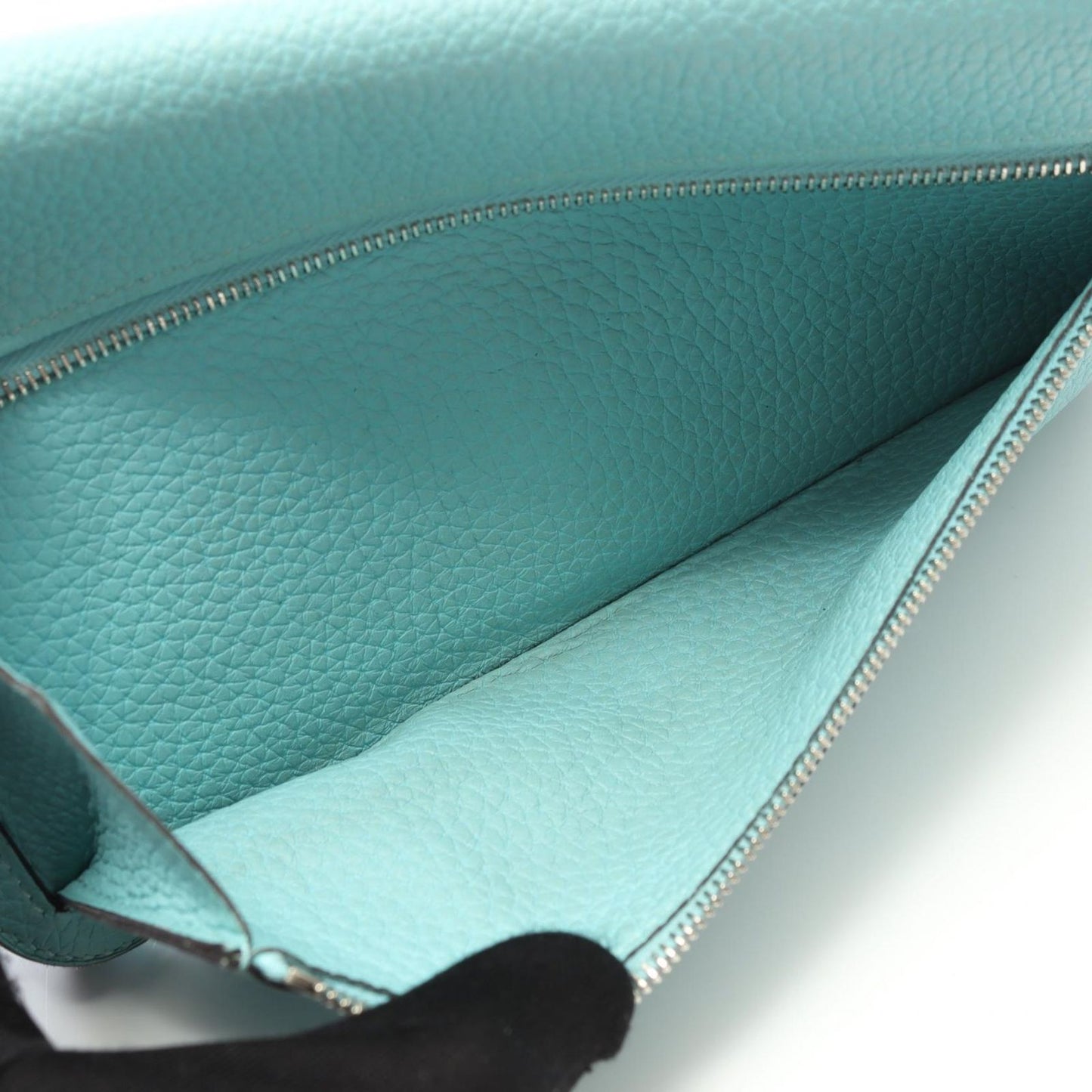 HERMES Dogon Long Wallet in Blue Atoll - Exquisite Craftsmanship