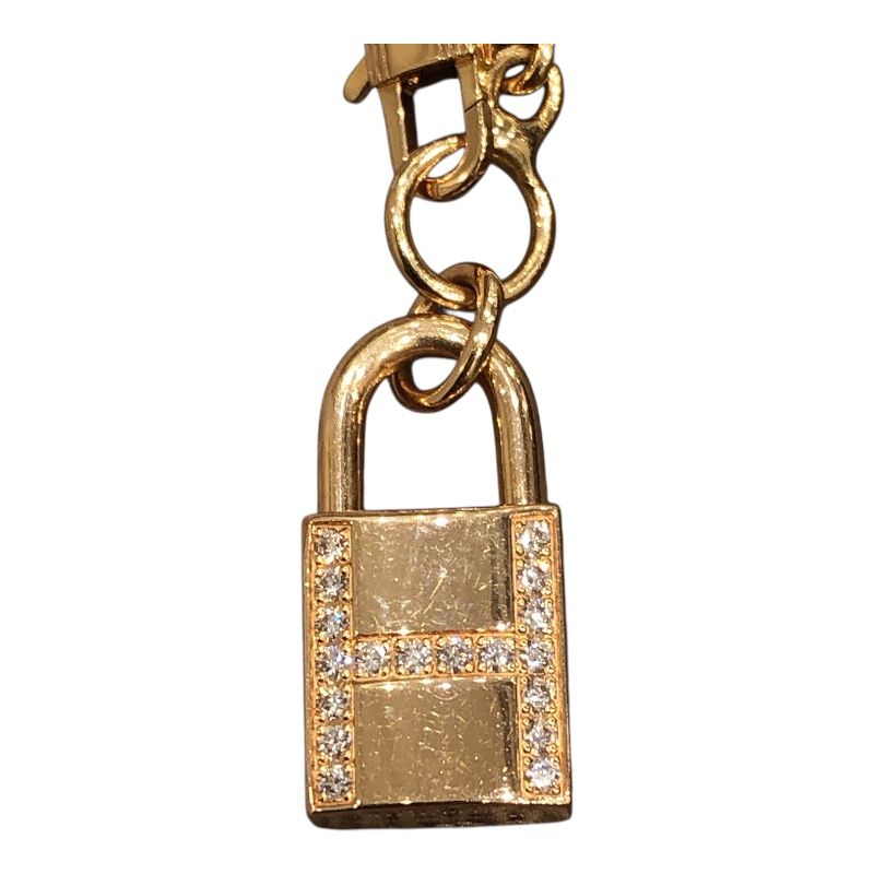 HERMES Kelly Cadena Bracelet in 750 Pink Gold - Exquisite Luxury