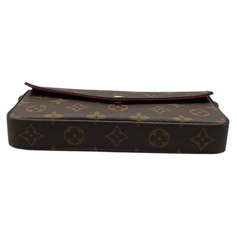 Louis Vuitton Pochette Felicie M61276 Fuchsia Monogram Shoulder Bag