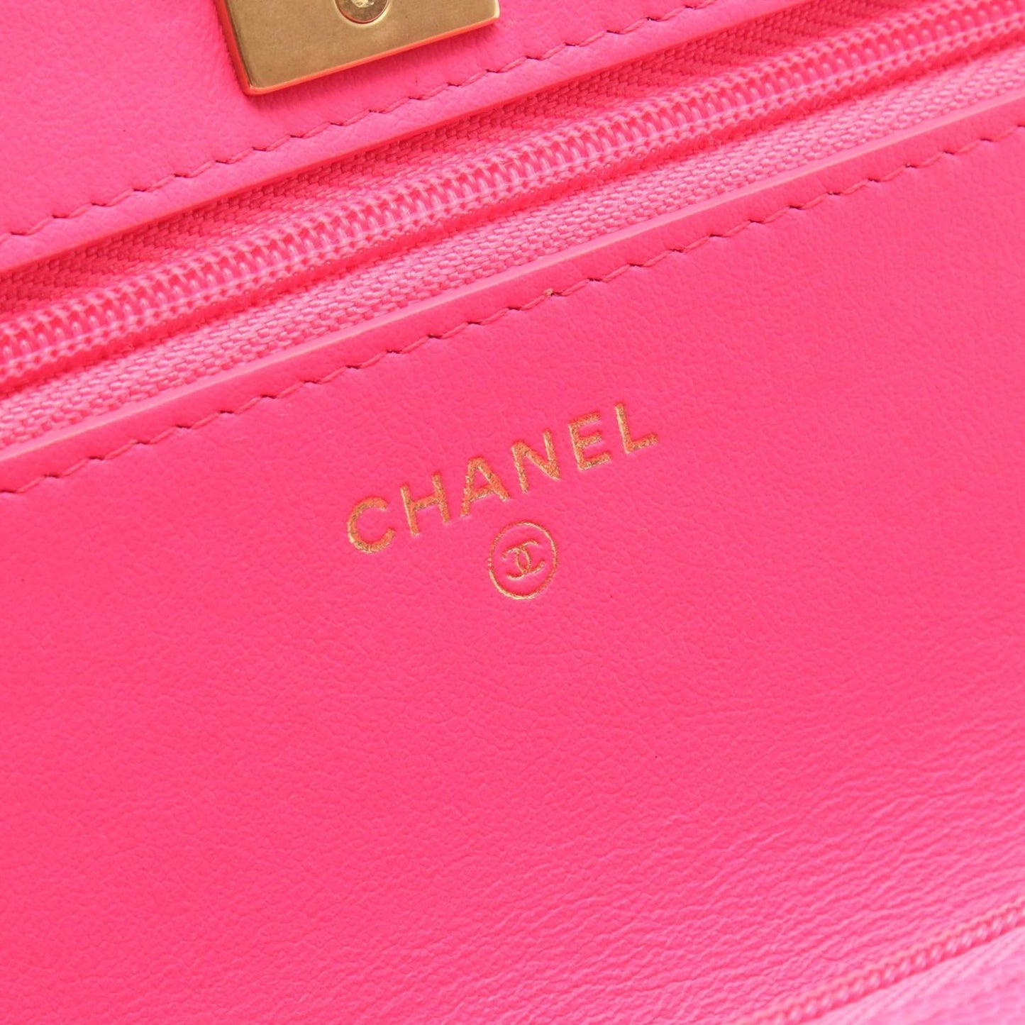 CHANEL Matelassé Shoulder Bag in Shocking Pink Caviar Skin