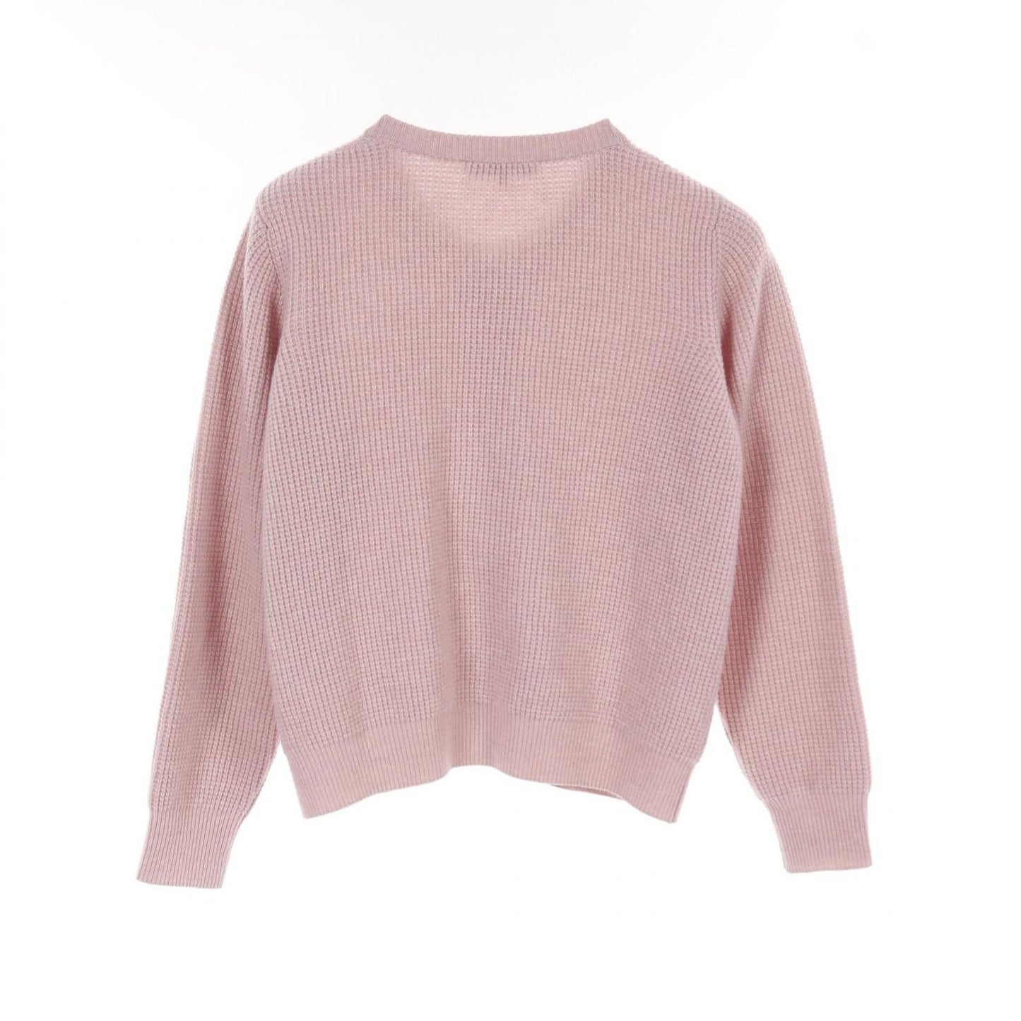 MAISON KITSUNE Handwriting Comfort Cardigan in Pink Wool