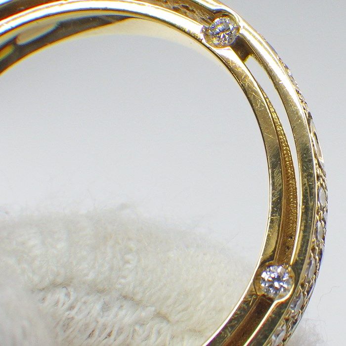 Damiani D.SIDE Full Eternity Diamond Ring in 18K Yellow Gold